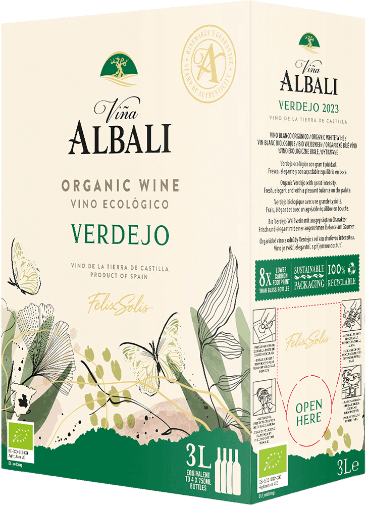 Viña Albali Verdejo 'Organic Wine' 3 Liter